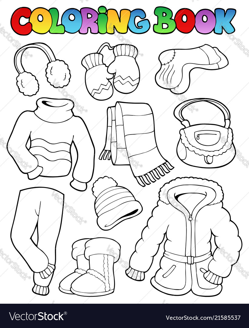 31 Winter Clothes Coloring Pages Printable 4