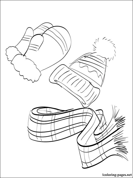 31 Winter Clothes Coloring Pages Printable 5