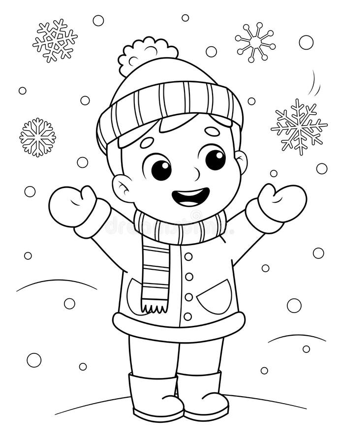 31 Winter Clothes Coloring Pages Printable 8