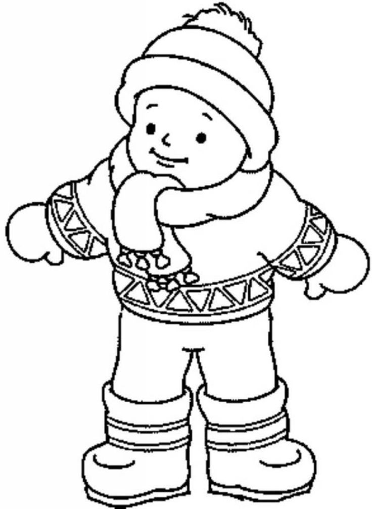 31 Winter Clothes Coloring Pages Printable 9