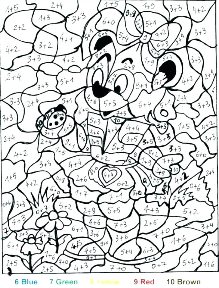 32 Challenging Color by Number Coloring Pages Printable 12