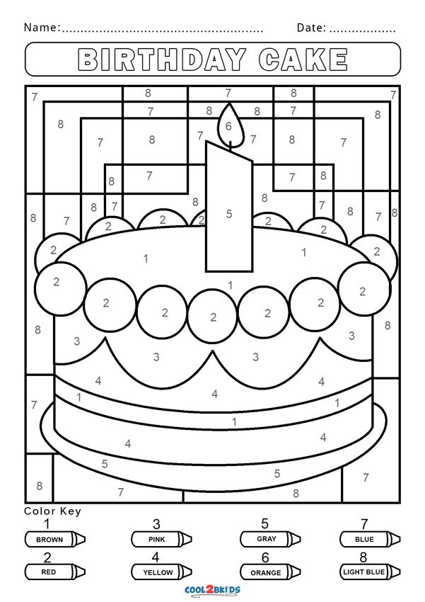 32 Challenging Color by Number Coloring Pages Printable 18