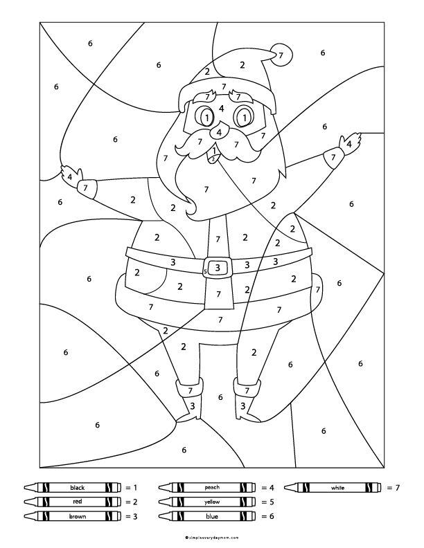 32 Challenging Color by Number Coloring Pages Printable 22