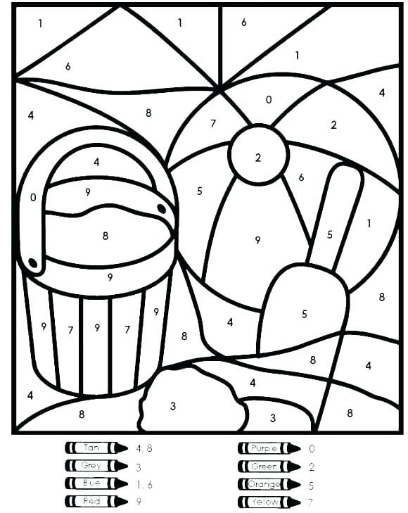 32 Challenging Color by Number Coloring Pages Printable 28