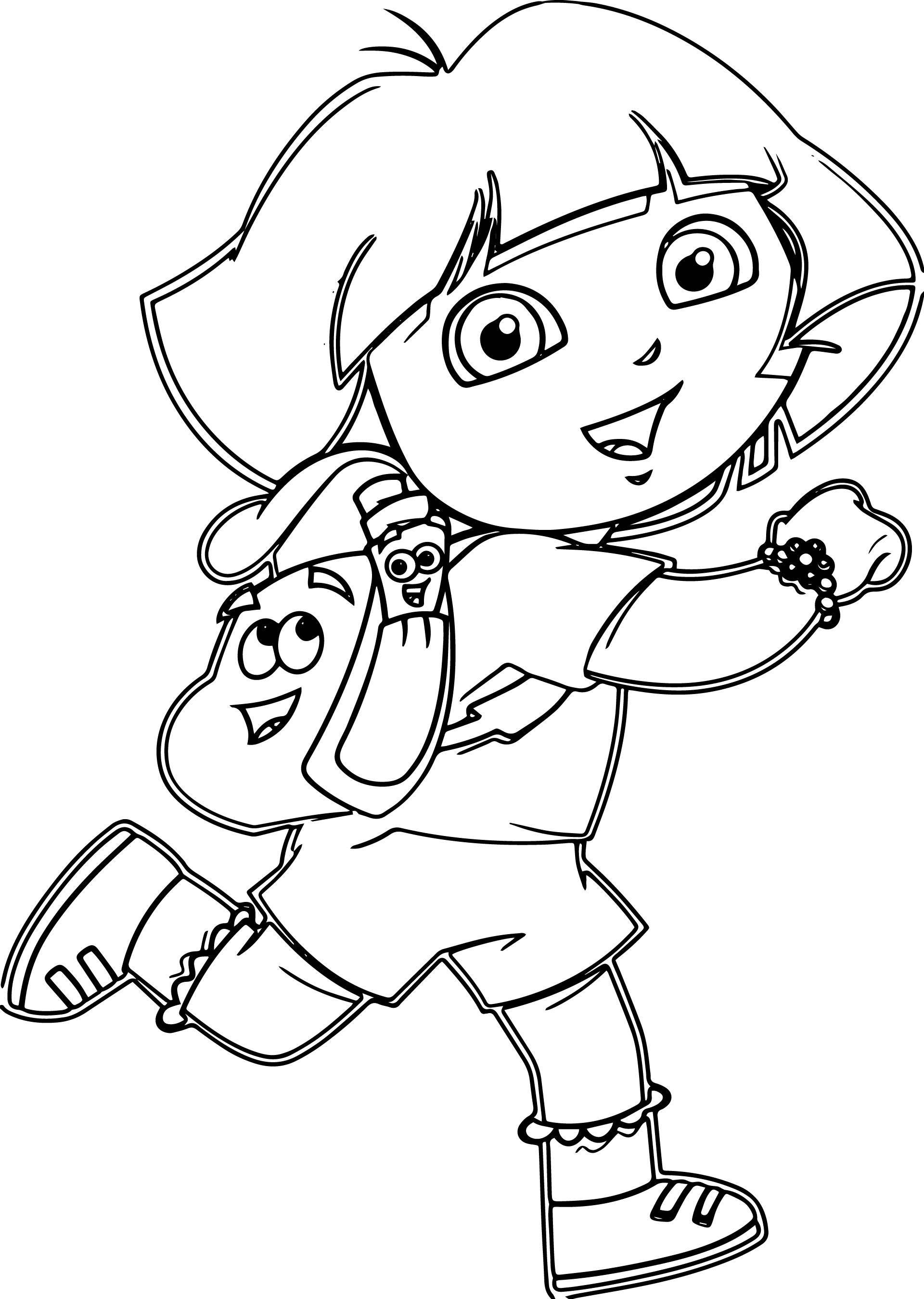 32 Dora Halloween Coloring Pages Printable 11