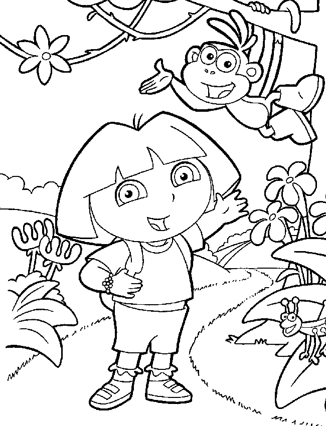 32 Dora Halloween Coloring Pages Printable 13