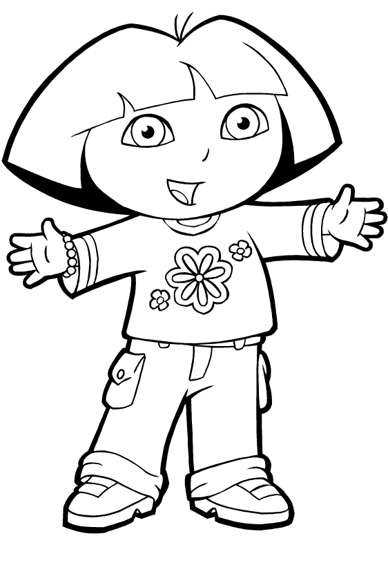 32 Dora Halloween Coloring Pages Printable 16