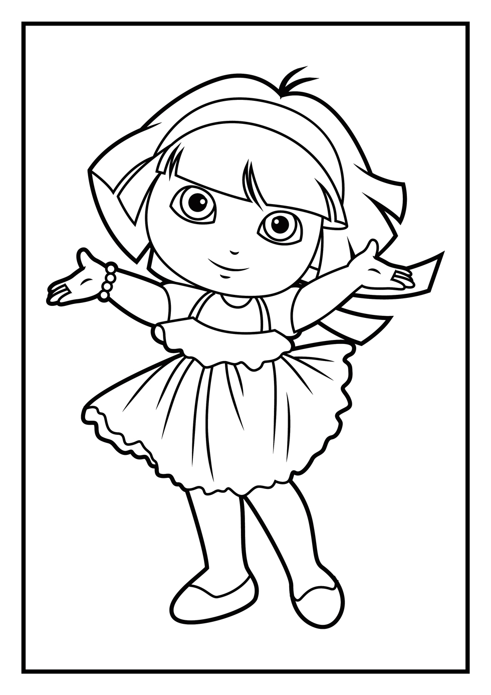 32 Dora Halloween Coloring Pages Printable 18