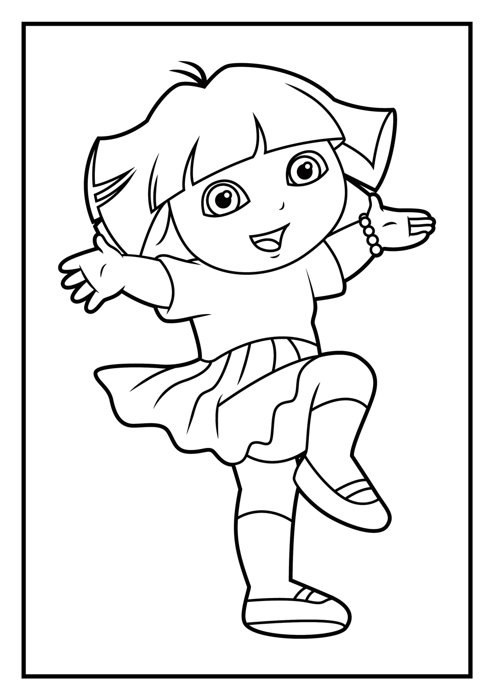 32 Dora Halloween Coloring Pages Printable 19