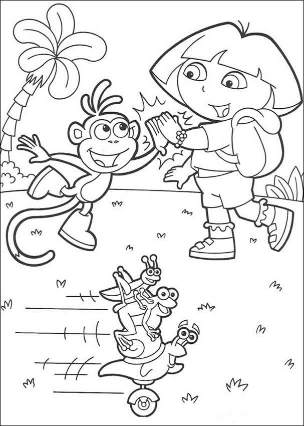 32 Dora Halloween Coloring Pages Printable 22