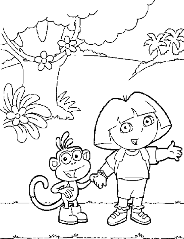 32 Dora Halloween Coloring Pages Printable 25