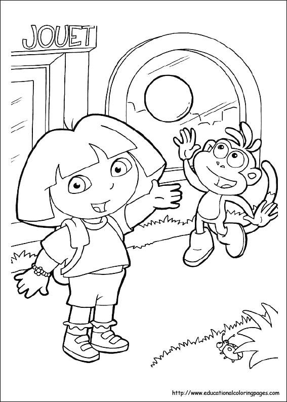 32 Dora Halloween Coloring Pages Printable 26