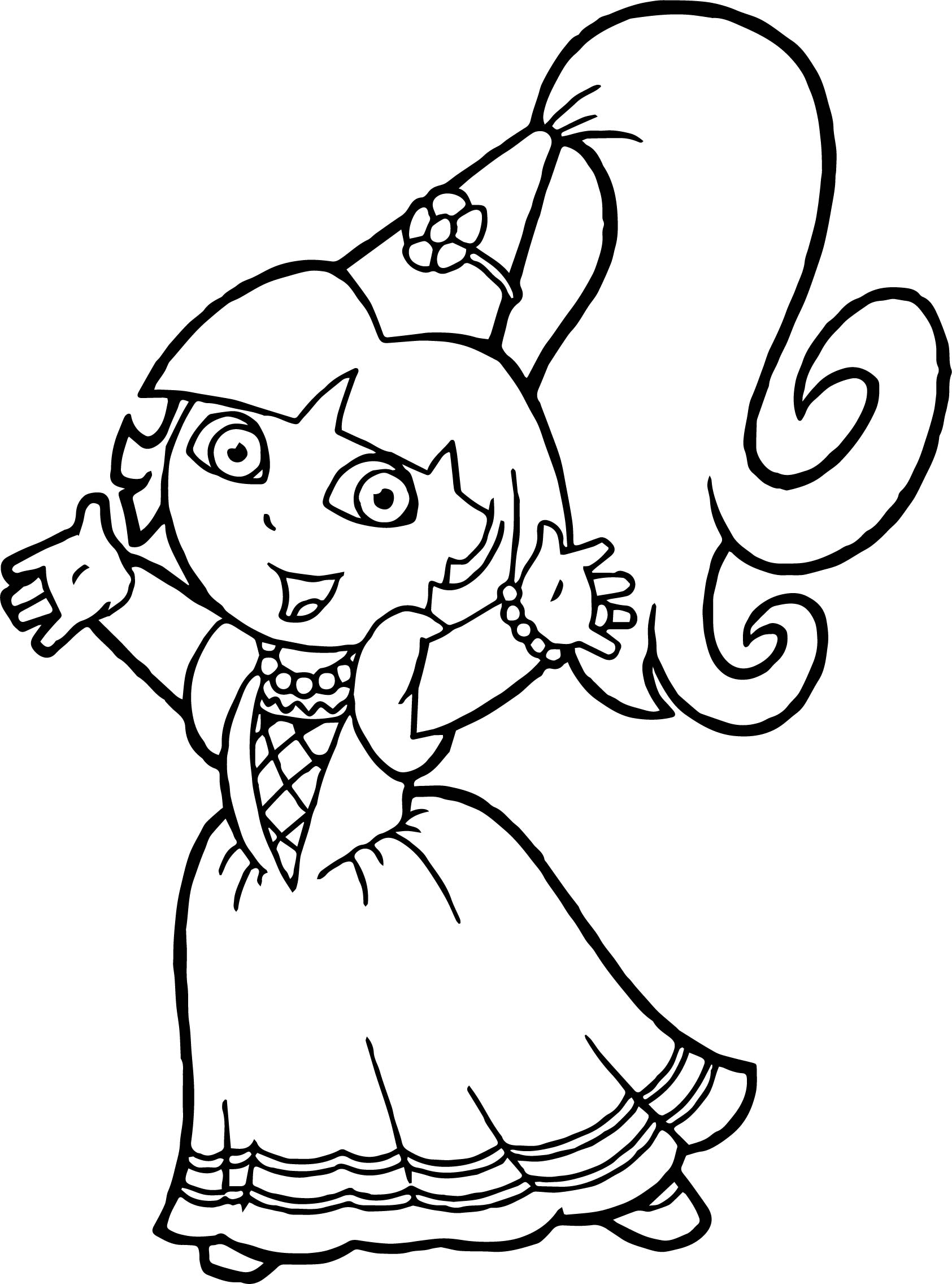 32 Dora Halloween Coloring Pages Printable 9