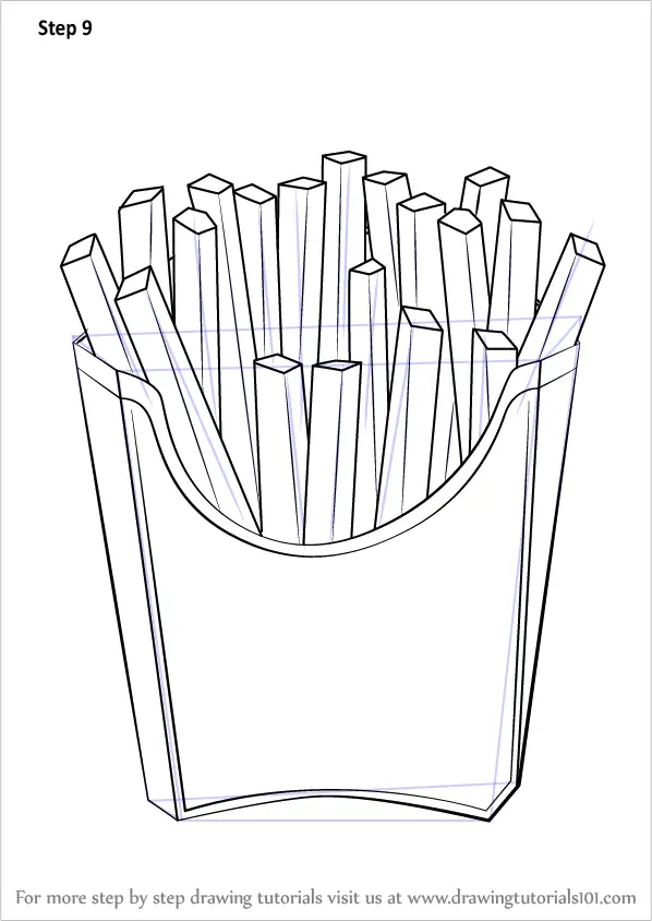 32 French Fries Coloring Pages Printable 17