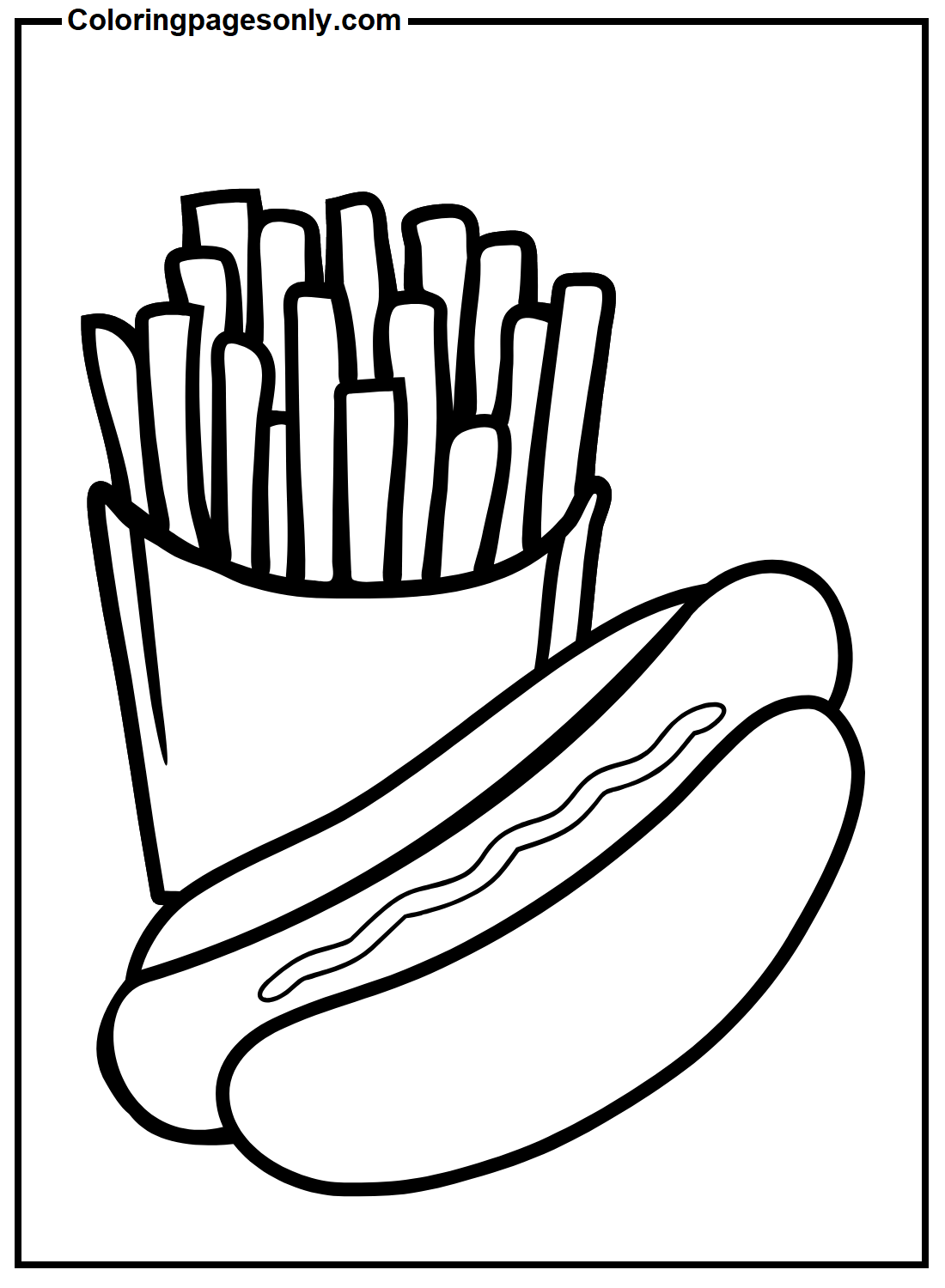 32 French Fries Coloring Pages Printable 22