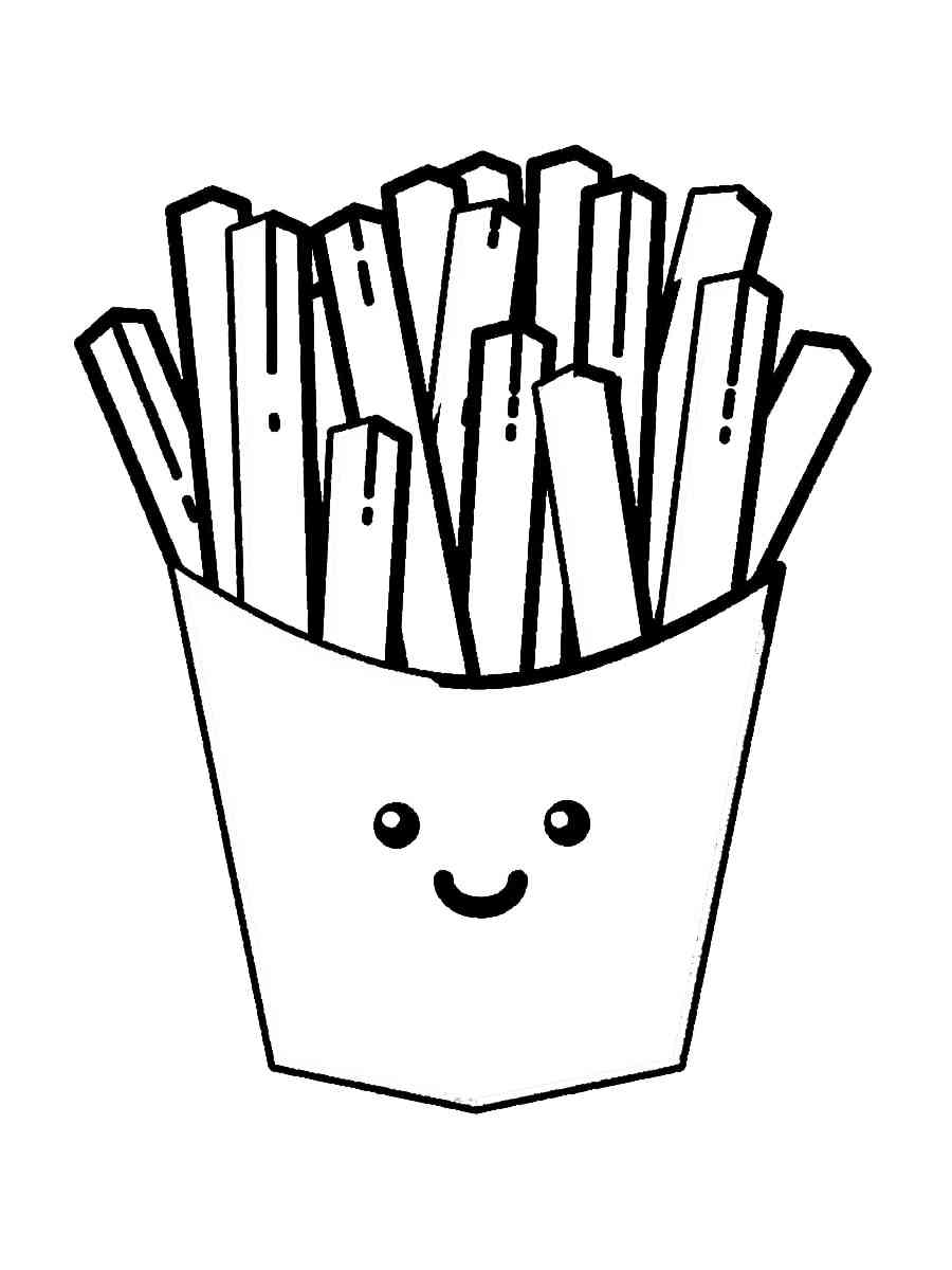 french fries coloring pages printable jpg