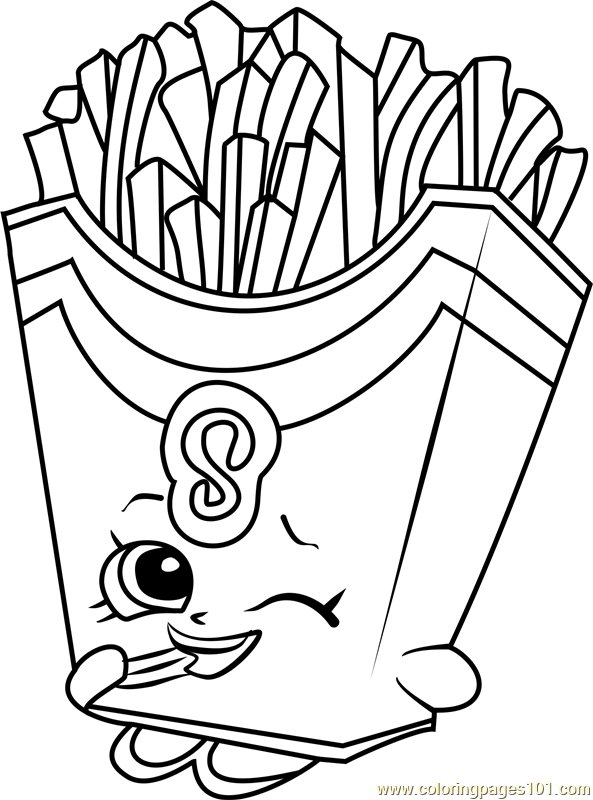 32 French Fries Coloring Pages Printable 32