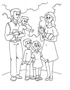 32 Heartwarming Family Coloring Pages Printable 10