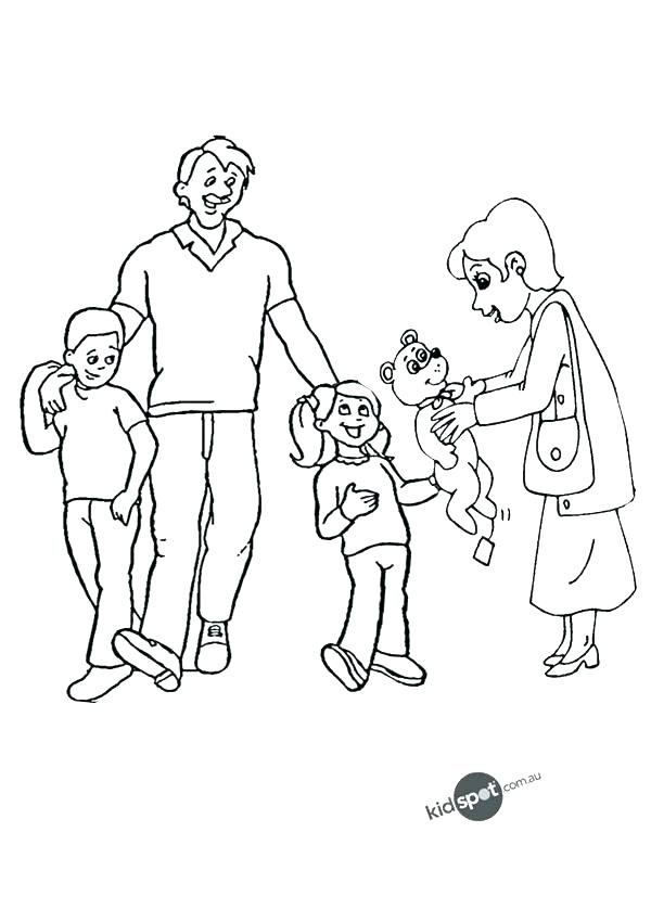 32 Heartwarming Family Coloring Pages Printable 12