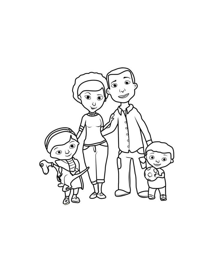 32 Heartwarming Family Coloring Pages Printable 14