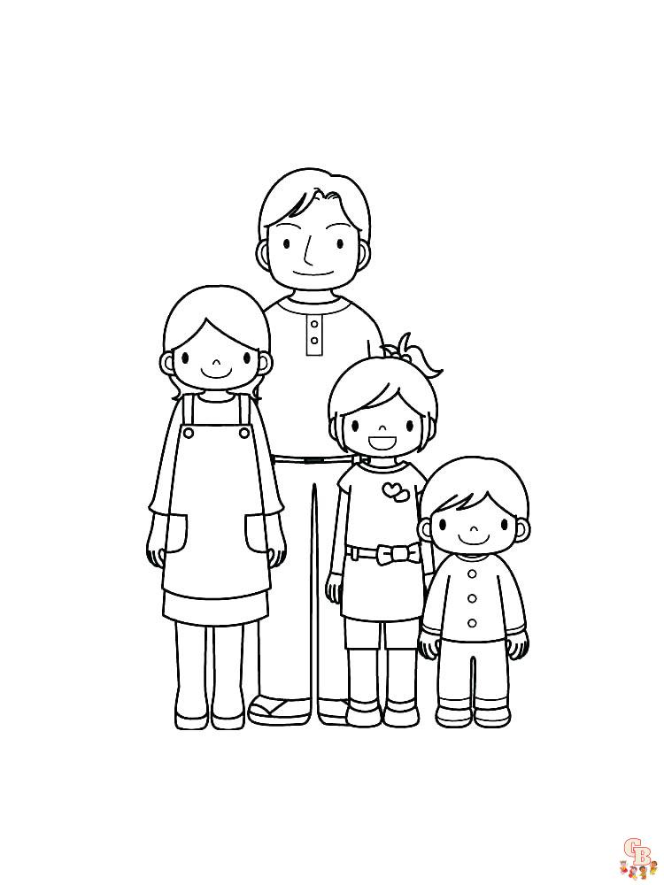 32 Heartwarming Family Coloring Pages Printable 19