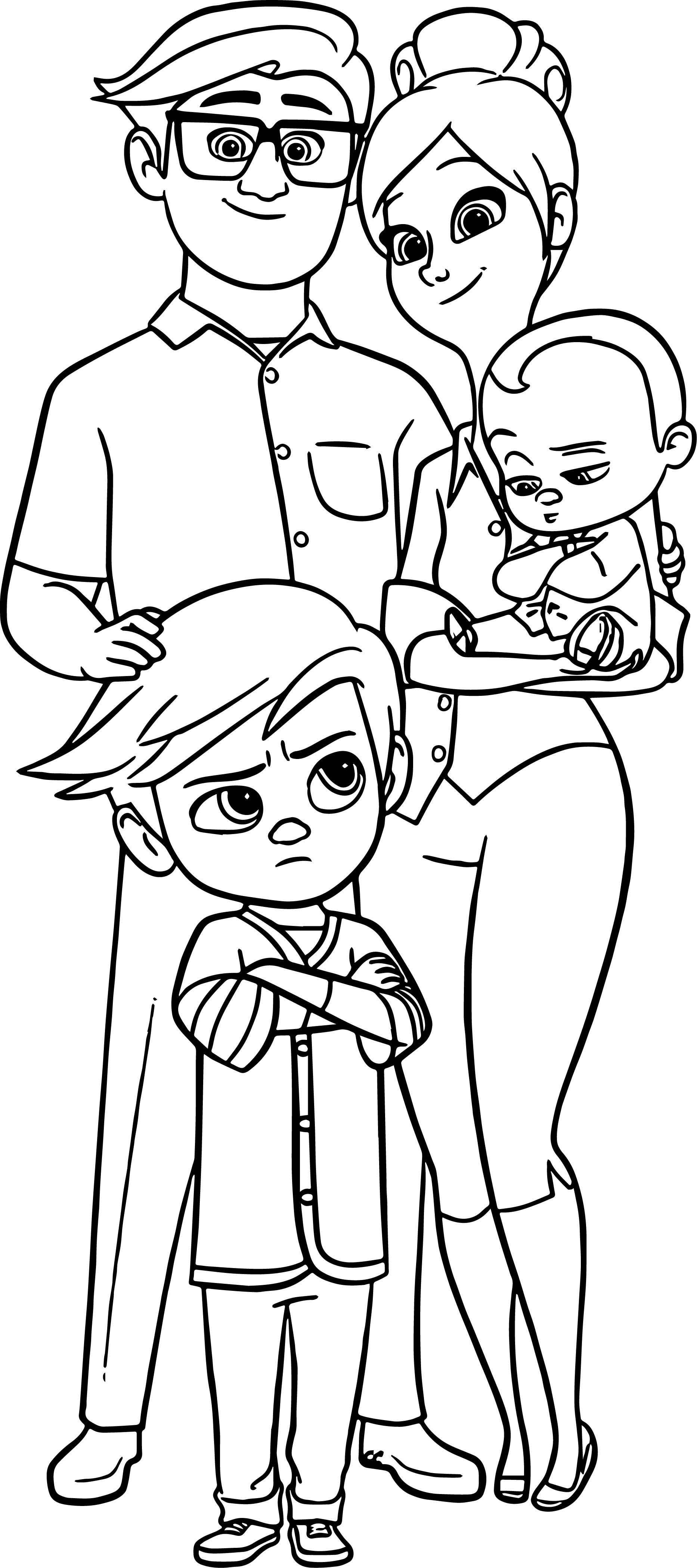 32 Heartwarming Family Coloring Pages Printable 20