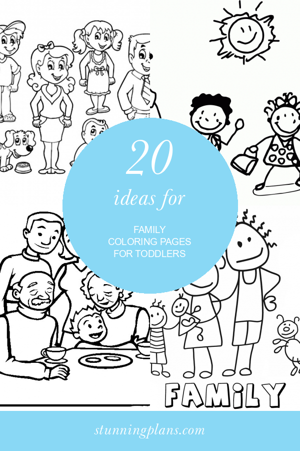 32 Heartwarming Family Coloring Pages Printable 29