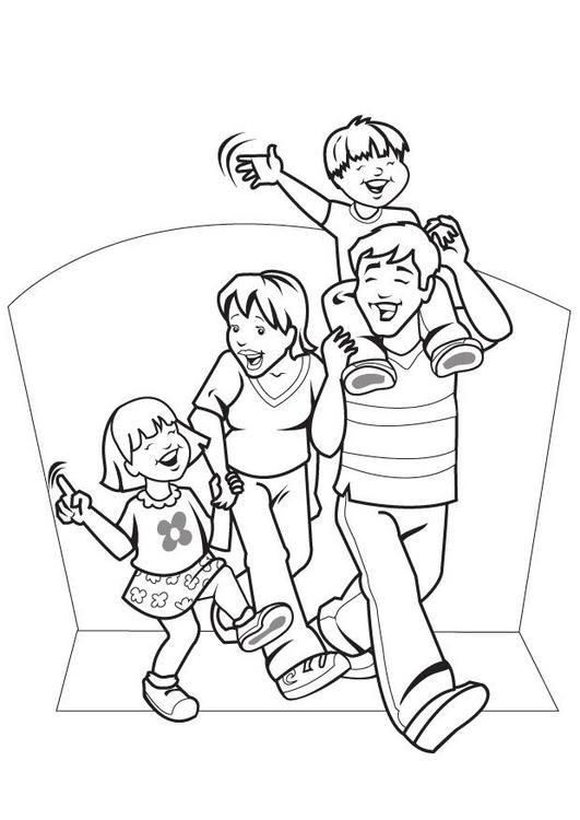 32 Heartwarming Family Coloring Pages Printable 34