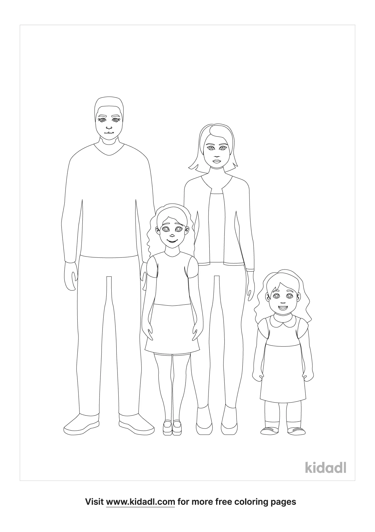 32 Heartwarming Family Coloring Pages Printable 35