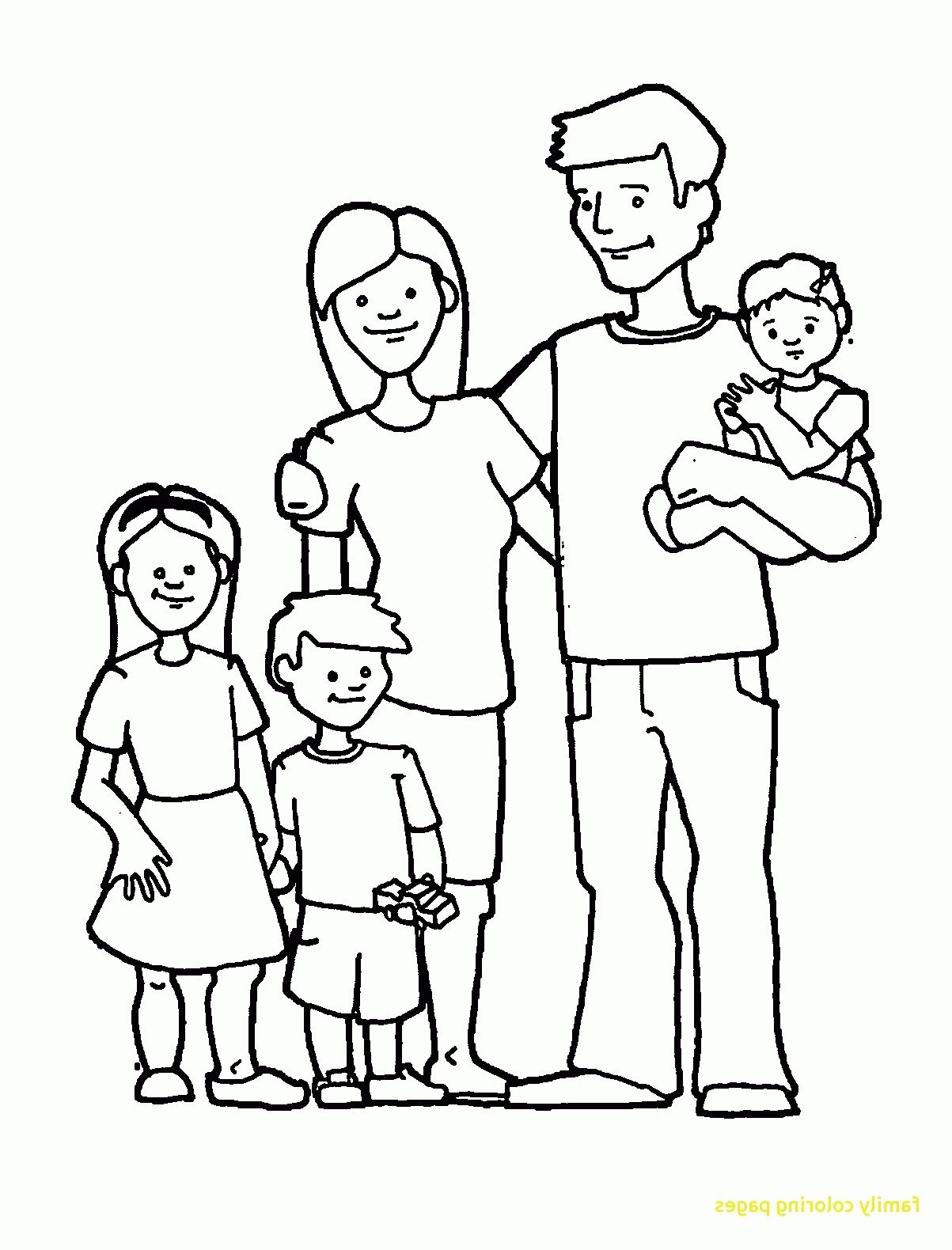 32 Heartwarming Family Coloring Pages Printable 4