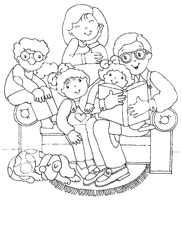 32 Heartwarming Family Coloring Pages Printable 7