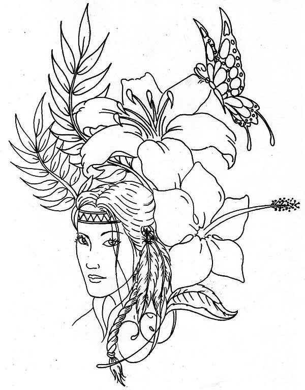 32 Native American Art Coloring Pages Printable 10