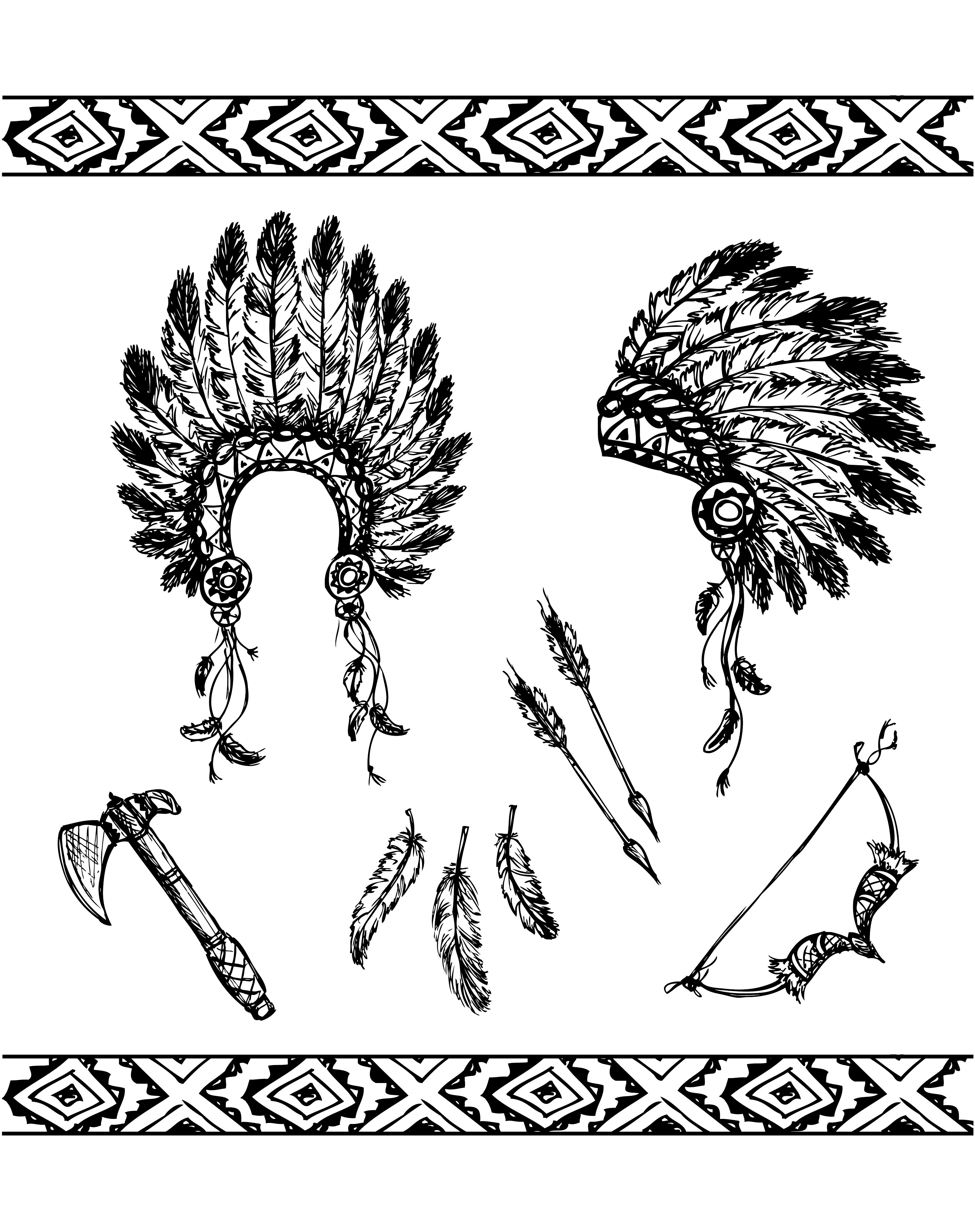 32 Native American Art Coloring Pages Printable 16