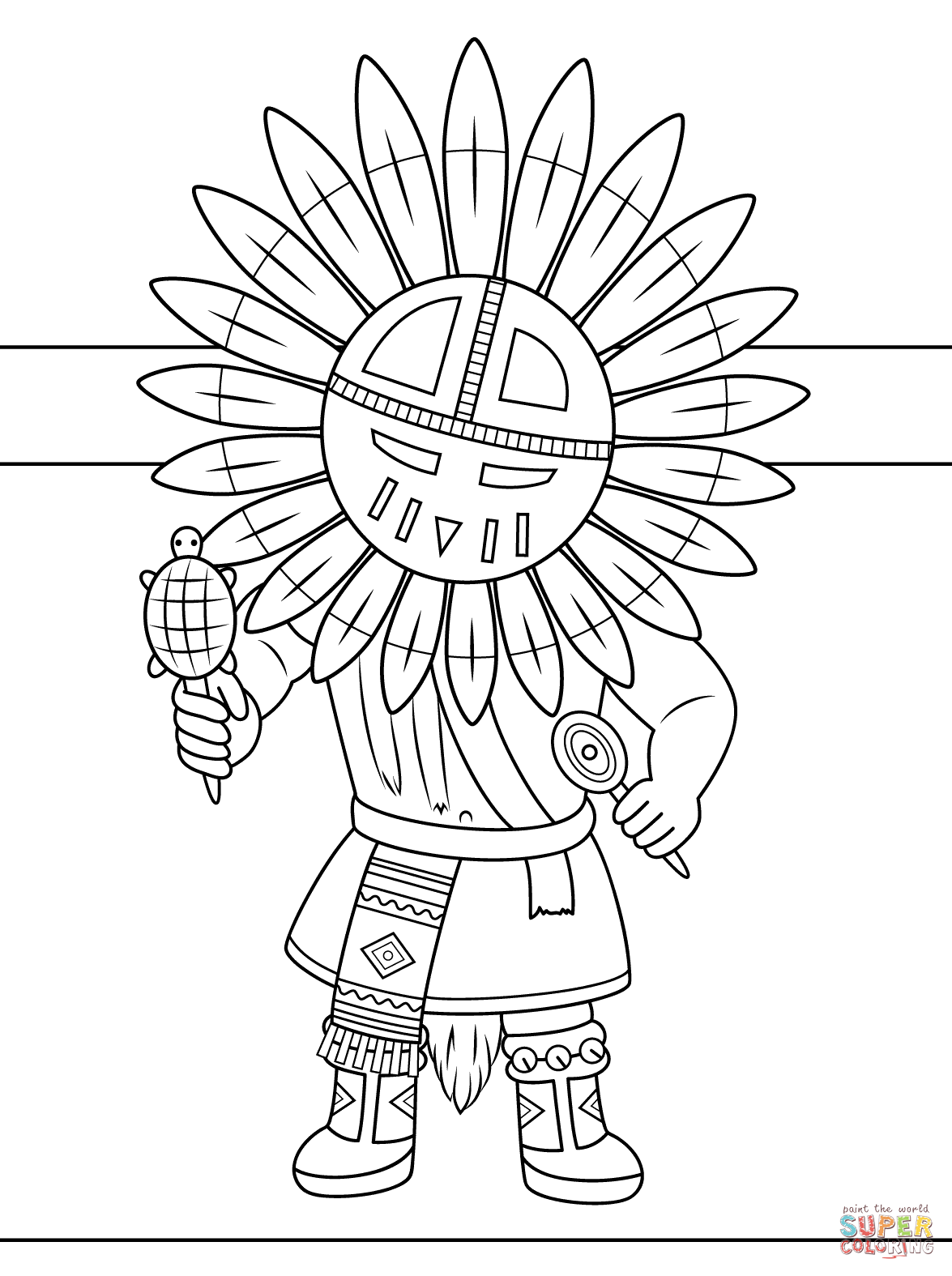 32 Native American Art Coloring Pages Printable 21