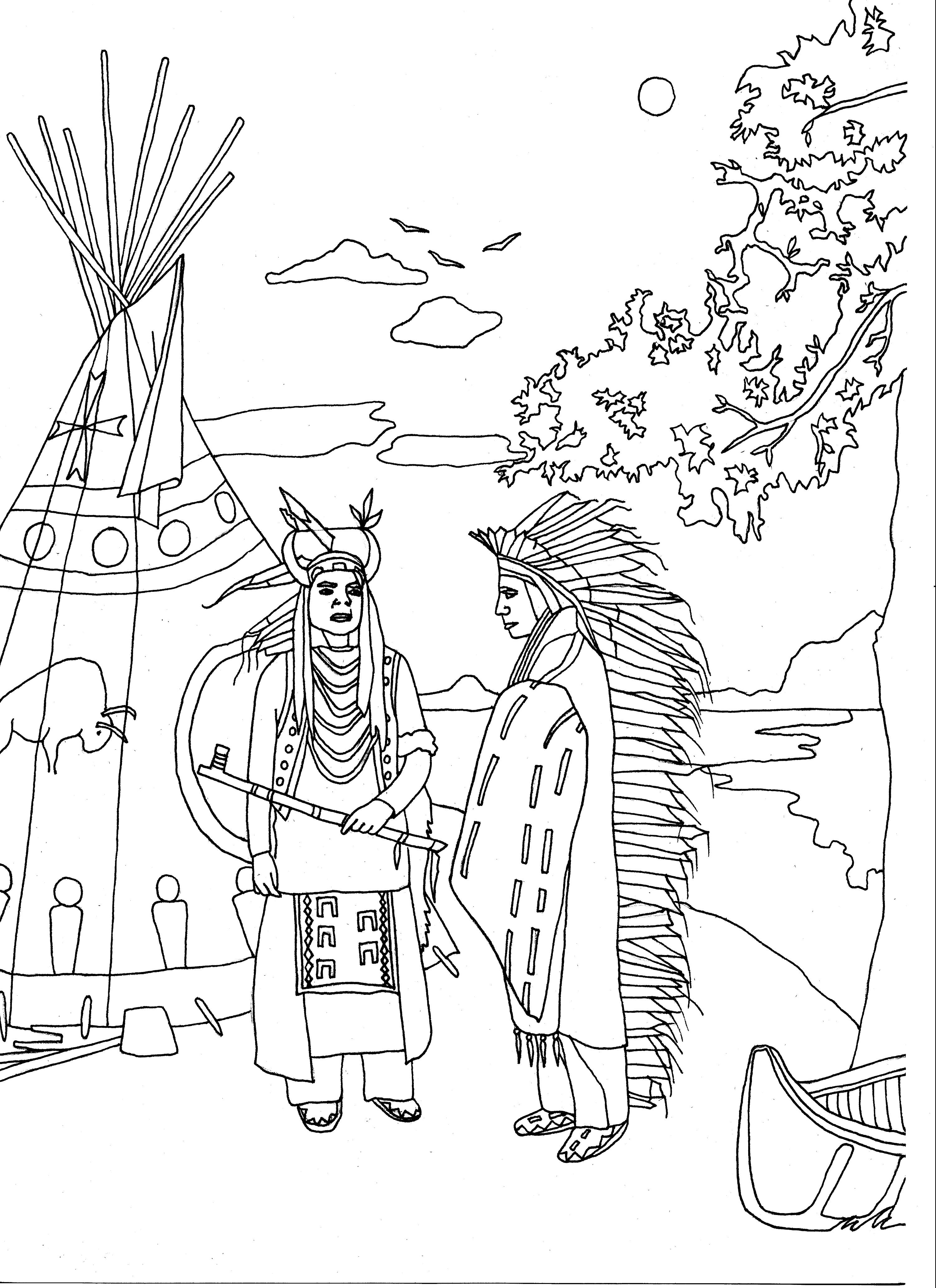 32 Native American Art Coloring Pages Printable 24