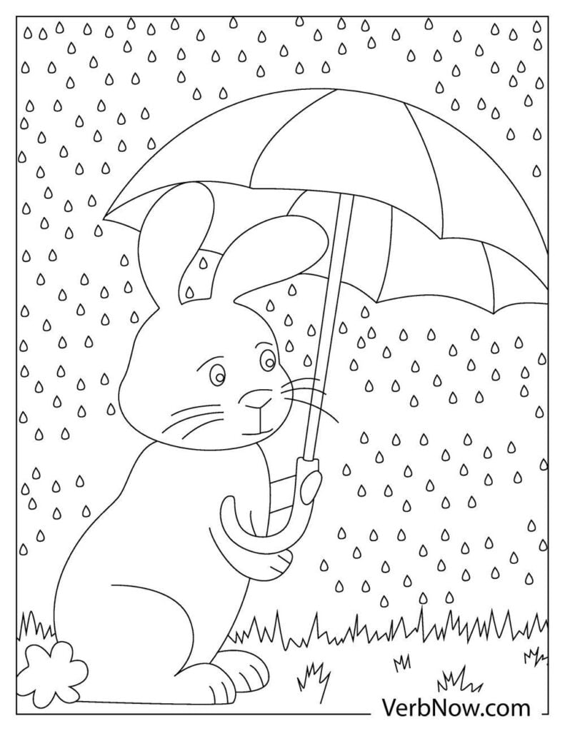 32 Rainy Day Coloring Pages Printable 11