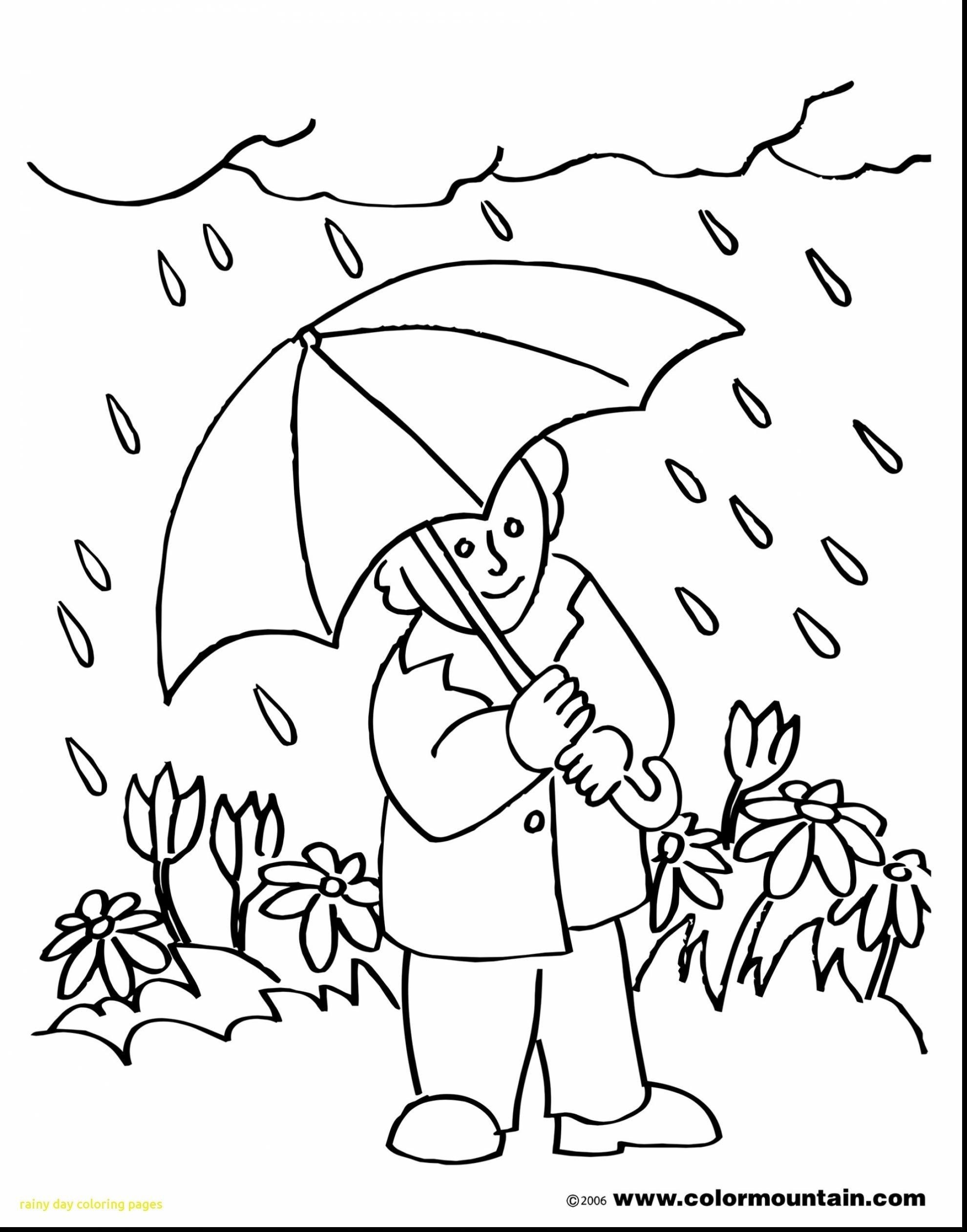 32 Rainy Day Coloring Pages Printable 12