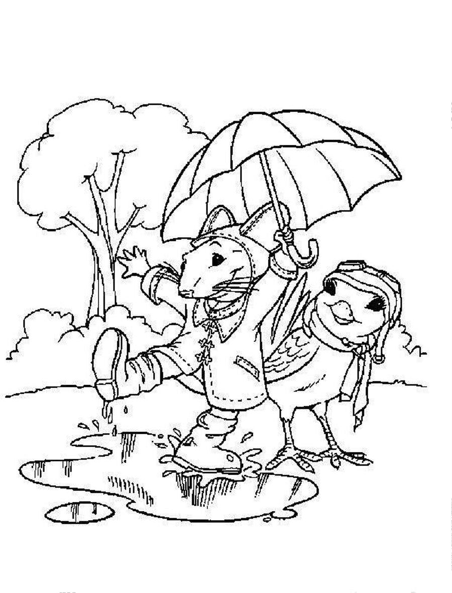 32 Rainy Day Coloring Pages Printable 17