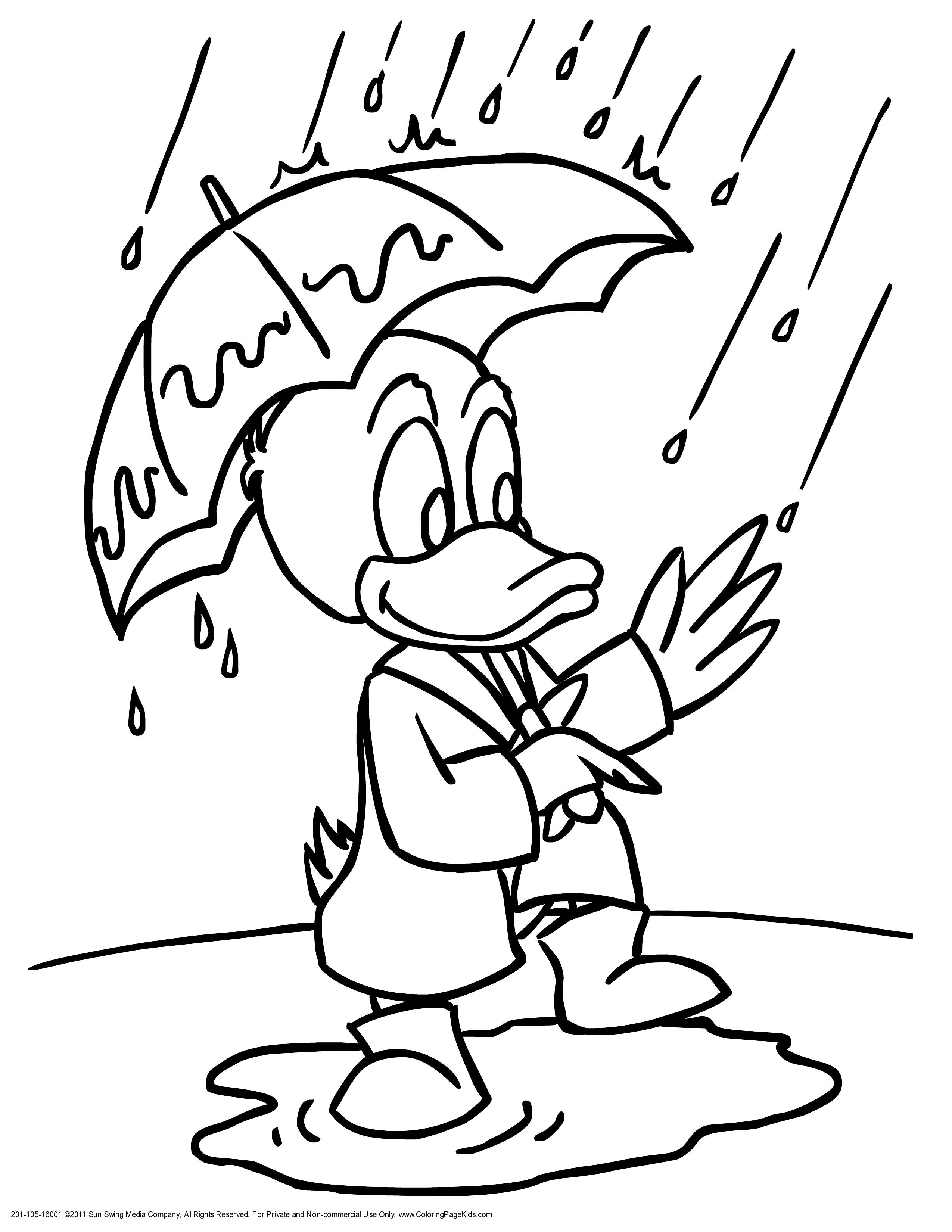 32 Rainy Day Coloring Pages Printable 2