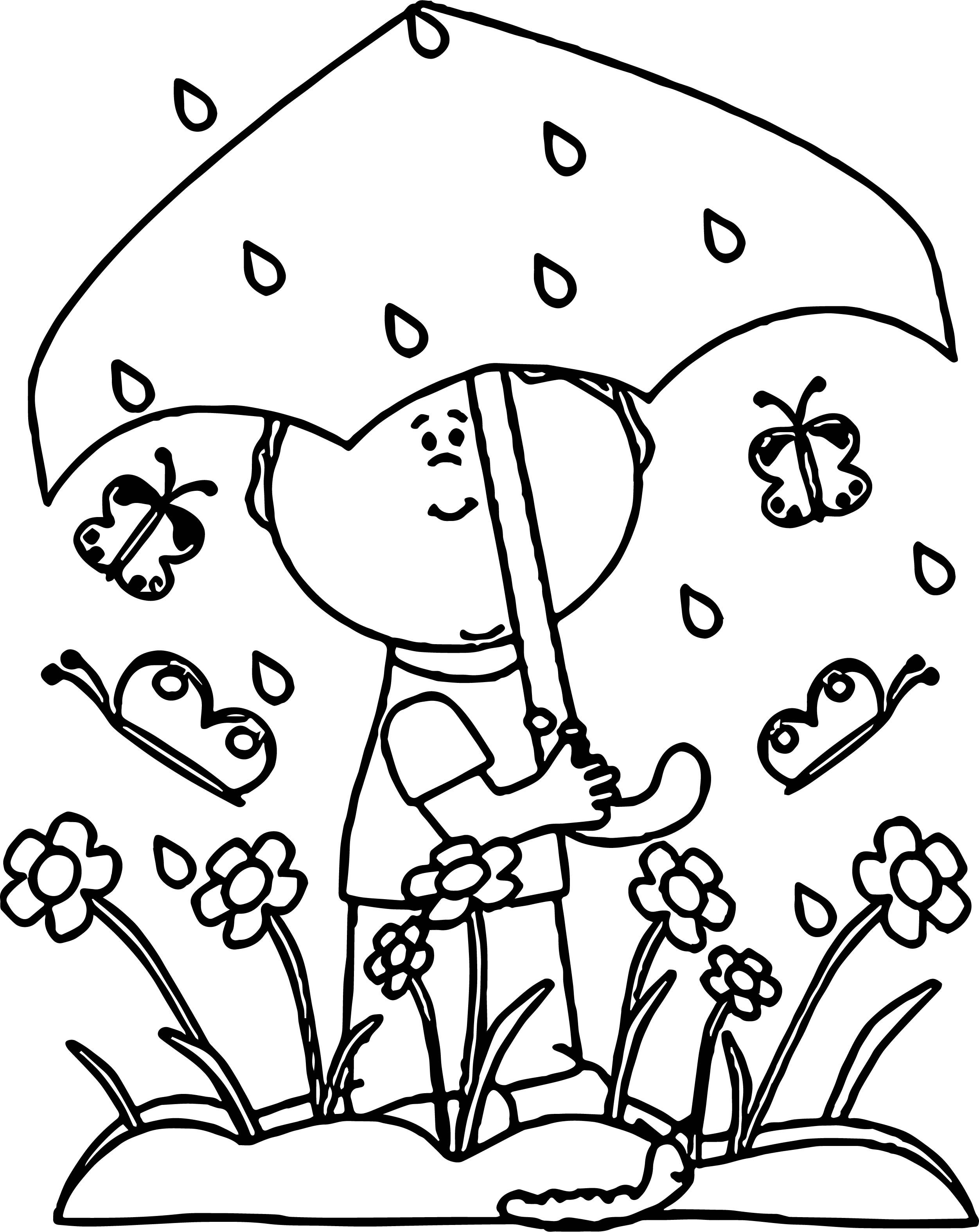 32 Rainy Day Coloring Pages Printable 22