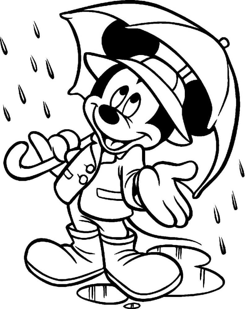 32 Rainy Day Coloring Pages Printable 24