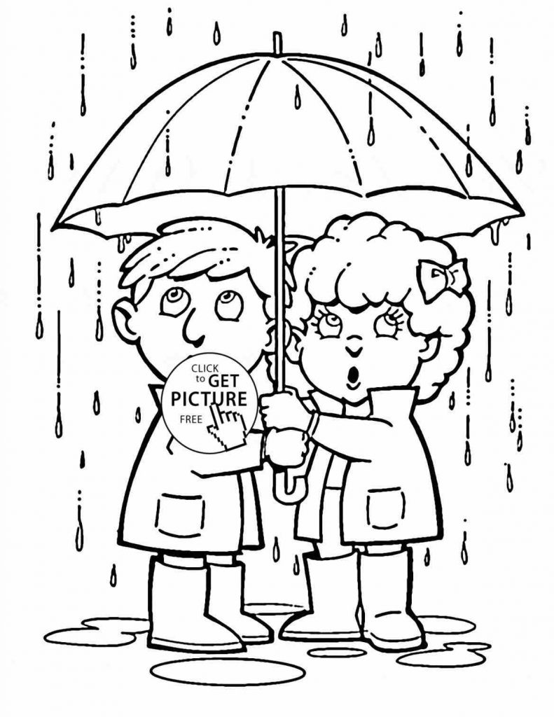 32 Rainy Day Coloring Pages Printable 25