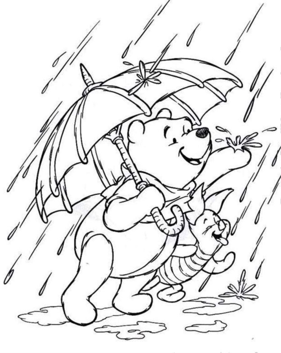 32 Rainy Day Coloring Pages Printable 27