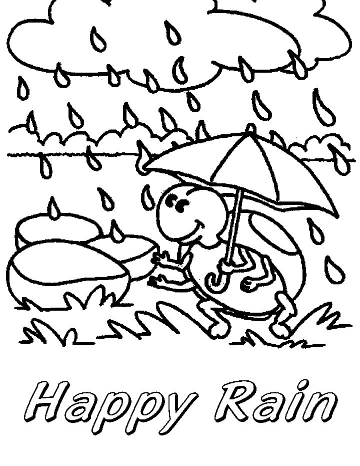 32 Rainy Day Coloring Pages Printable 29