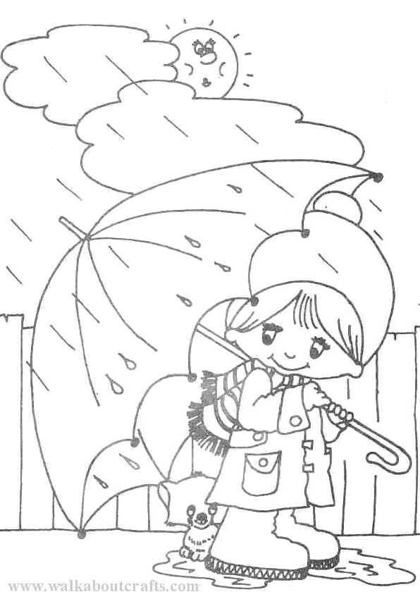 32 Rainy Day Coloring Pages Printable 32