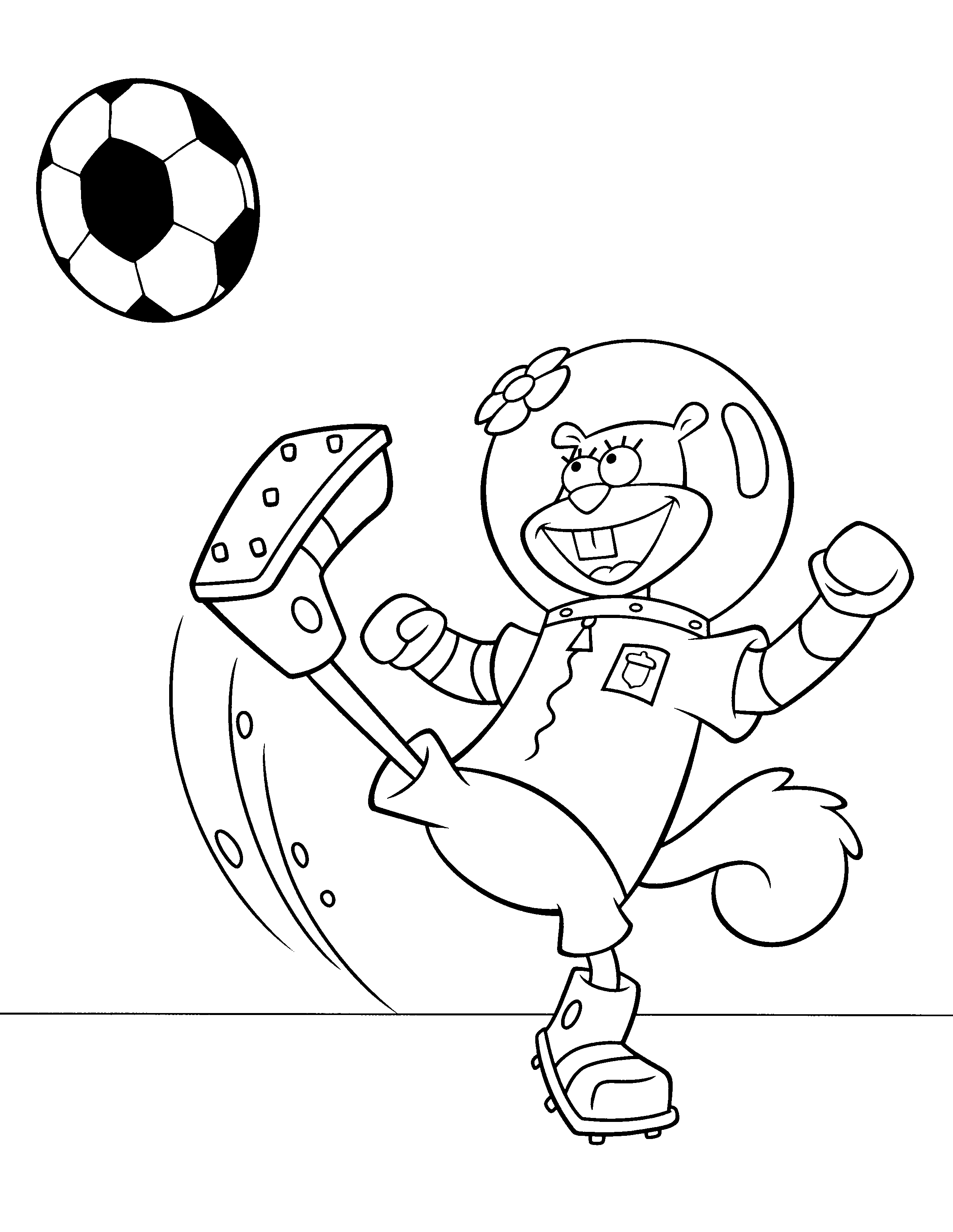 spongebob soccer coloring pages printable jpg