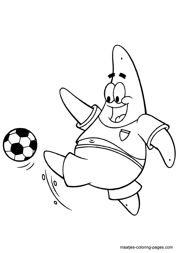 32 Spongebob Soccer Coloring Pages Printable 25