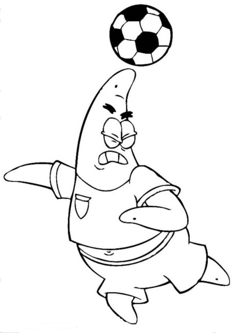 32 Spongebob Soccer Coloring Pages Printable 8