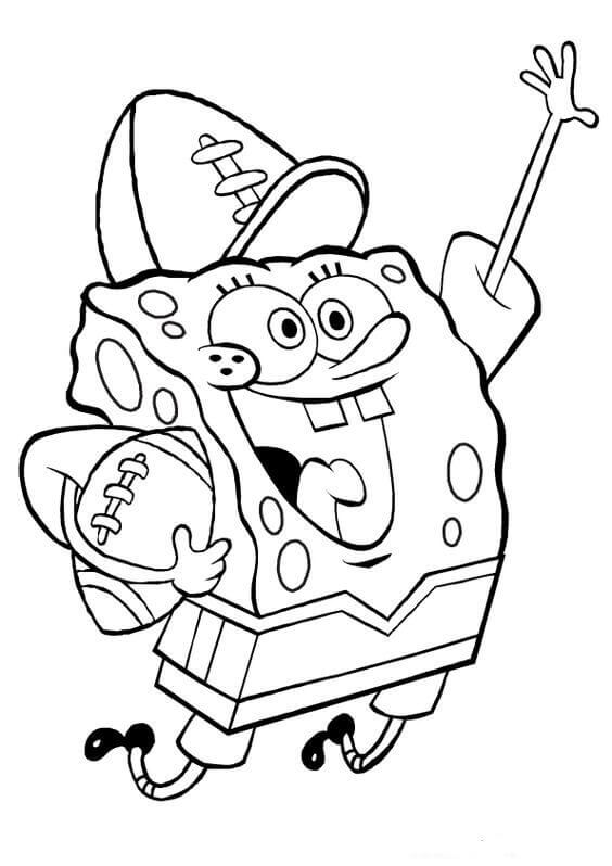 32 Spongebob Soccer Coloring Pages Printable 9