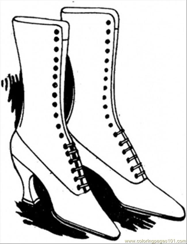 stylish shoe coloring pages printable jpg